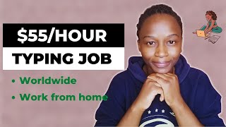 Earn 55Hour Doing Typing Jobs Online from Home For Everyone  Transcription Jobs Review [upl. by Reyem8]