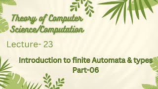 Deterministic Finite Automata Examples  drlearning3697  lecture23 automata toc [upl. by Arracot730]