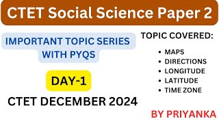 CTET Social Science Paper 2 December 2024  Important topic series Day1priyankaacademy [upl. by Ueihttam]