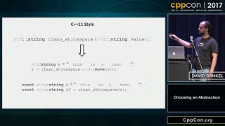 CppCon 2017 David Sankel “Choosing an Abstraction” [upl. by Eahsan]