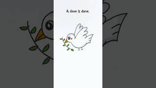 Draw 3 to Pigeon Dove Bird easy drawing step by step for kids kids pigeon dove easydrawing [upl. by Ruthy470]