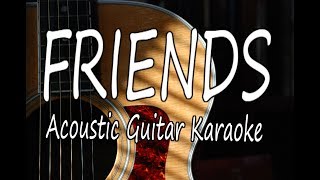 Friends  Marshmello amp AnneMarie Acoustic Guitar Karaoke [upl. by Wixted]