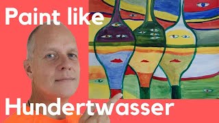 Paint like Friedensreich Hundertwasser  Nature as a teacher [upl. by Vonni]