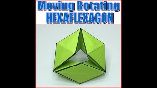 Fun Paper Origami Moving amp Rotating HEXAFLEXAGON  ORIGAMI PAPER CRAFT [upl. by Yniffit]