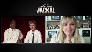 Lashana Lynch and Eddie Redmayne talk spies disguises and The Day of the Jackal [upl. by Ydda]