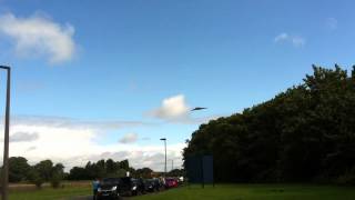 Vulcan bomber flying over Elvington airfield York [upl. by Seek668]