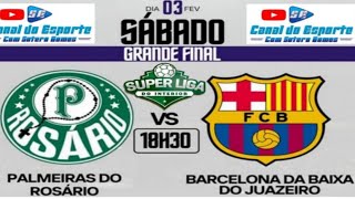 FINAL 10Â° LIGA DO INTERIOR DE CRATEÃšS 03022024 PALMEIRAS DO ROSÃRIO VS BARCELONA B DO JUAZEIRO [upl. by Granville599]