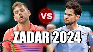 Dominic Thiem vs Filip Krajinovic ZADAR 2024 Highlights [upl. by Asfah513]