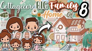 COZY BIG FAMILY HOME of 8🪴Toca Boca House Ideas✨🧺 House Design TocaLifeWorld  Makeover [upl. by Fording]