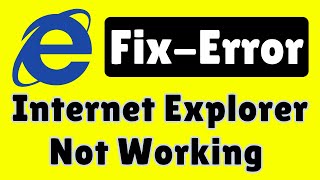 How to to fix Internet explorer not working  How to fix internet connection problem windows 7 [upl. by Nunes]