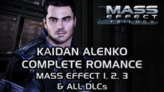 Kaidan Alenko Complete Romance Mass Effect 1 2 3 amp all DLCs [upl. by Sheley642]