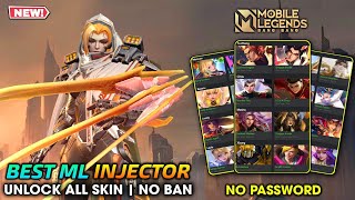 LATEST ML INJECTOR NEW UPDATE NO BAN 2024  UNLOCK ALL SKIN IN MOBILE LEGENDS  NEW PATCH [upl. by Relluf]