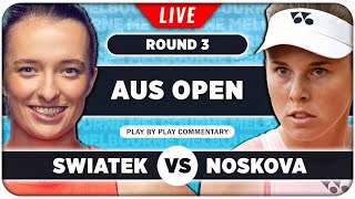 SWIATEK vs NOSKOVA • Australian Open 2024 • LIVE Tennis PlaybyPlay Stream [upl. by Dray]