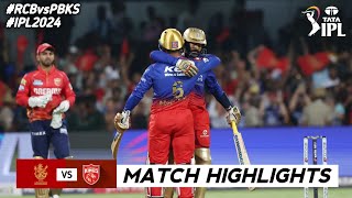 RCB vs PBKS 6th Match IPL 2024 Highlights  IPL Highlights 2024  RCB vs PBKS highlights today [upl. by Rabjohn]