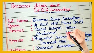 Dr B R Ambedkar Biography In English  Essay On Dr B R Ambedkar  Essay on Dr Bhimrao Ambedkar [upl. by Meagan]