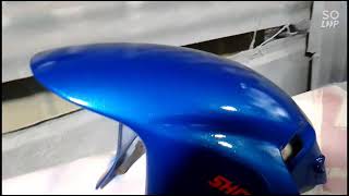 Cbr 400 Full Fairings Repaint Racing Stripe Design [upl. by Nhtanhoj]