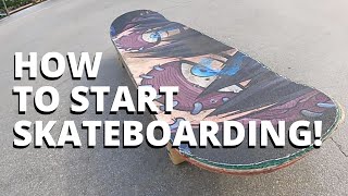 How To START Skateboarding For Beginners EASY [upl. by Ahola88]