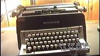 1972 Olivetti Linea 98 Manual Typewriter [upl. by Alleynad31]