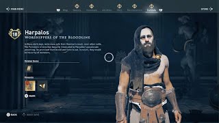 Assassins Creed Odyssey Cultist Harpalos Location At Worshipper Of The God Of War [upl. by Cho]