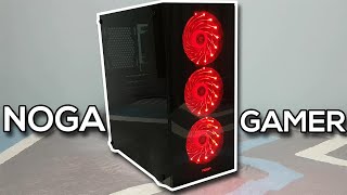 UNBOXING Gabinete NOGA Stormer Gaming 8608 y REVIEW COMPLETO en Español 3 Fan Led Red [upl. by Aruon]