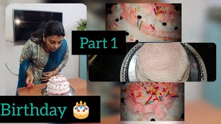 Pheli Bar Maine Banaya Two Tier Cake🎂😍CakeRecipeMummaBirthDay💖nanduandmummy NanduAndMummy1707💖 [upl. by Odie980]