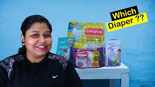 Baby diaper pants review  Babyhug  Himalaya  Huggies  Pampers  MamyPoko  Baby diapers [upl. by Carmita334]