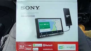 Sony XAV AX3005DB Radio fitters review unboxing amp problems [upl. by Nahtnaoj]