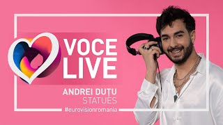 Andrei Duțu – Statues Eurovision România 2023  video  voce live [upl. by Earal]