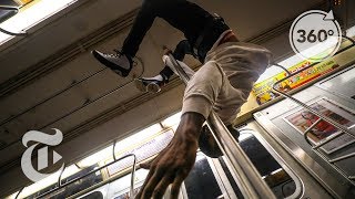 Hang With Showtime Dancers On The Subway  The Daily 360  The New York Times [upl. by Nnyre62]