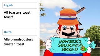 Mario ALL TOASTERS TOAST TOAST in different languages meme [upl. by Addiel797]