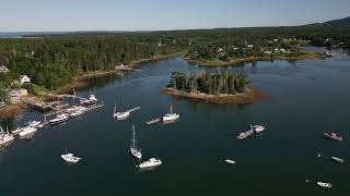 Bass Harbor ME By Air [upl. by Helfant]