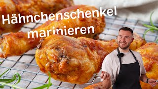 Hähnchenschenkel richtig marinieren  mit selbstgemachter Marinade  Rezept  eatde [upl. by Colton]