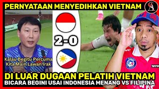 🔴 INDONESIA VS FILIPINA 20 Komentar Menyedihkan VIETNAM Setelah Tahu Timnas LOLOS Putaran 3 HEBOH [upl. by Attaymik]