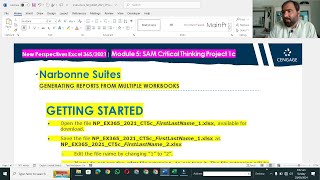 Excel Module 5 SAM Project A Narbonne Suites  Excel Module 5 SAM Project 1a  NPEX3652021CT5c [upl. by Mckay306]