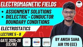 Dielectric  Conductor Boundary Conditions  Electrostatics  PrepFusion [upl. by Eelannej]