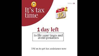 Its tax time File your extension now 📑 [upl. by Arvid]