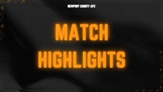 Accrington Stanley v Newport County highlights [upl. by Annaerda534]