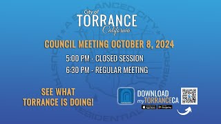 Torrance City Council Meeting October 8 2024 [upl. by Inele]