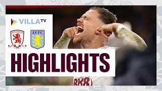 MATCH HIGHLIGHTS  Middlesbrough 01 Aston Villa [upl. by Htezil]