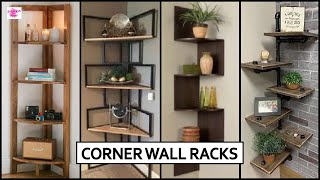 CORNER WALL SHELVES DESIGN  MODERN CORNER DECOR IDEAS 2022  LINEN ALMIRAH DESIGNS 2022  SHELVES [upl. by Drisko]