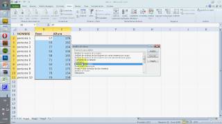 Tutorial Excel 2010 Estadística Descriptiva Ciencias del Deporte [upl. by Eenel]