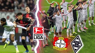 HIGHLIGHTS  BORUSSIA ERKÄMPFT PUNKT IN LEVERKUSEN  BAYER LEVERKUSEN VS BORUSSIA MÖNCHENGLADBACH [upl. by Aneeres939]