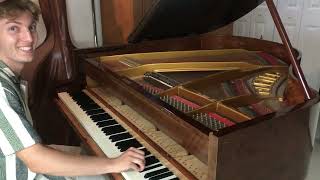 Testing unequal temperament tuning of Pleyel baby grand piano [upl. by Lynelle]