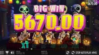 THUNDERKICK Esqueleto Explosivo Slot slot REVIEW Featuring Big Wins With FREE Coins [upl. by Acinorav]