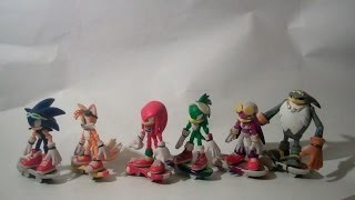 Sonic Free Riders Figures Review [upl. by Hesta]