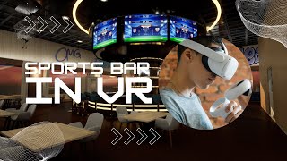 Walkaround of a 3D Sports Bar in VR  3d unrealengine vr [upl. by Ahslek]