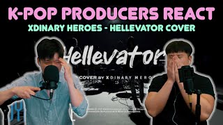 Musicians react amp review ♡ Xdinary Heroes  Hellevator Cover [upl. by Nwahsel264]