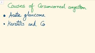 Circumcorneal congestion  Other ocular signs [upl. by Anerehs]