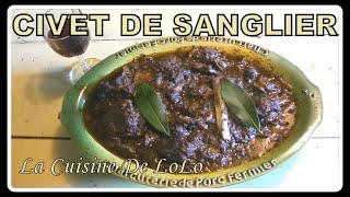 RECETTE SANGLIER EN CIVET N°12 [upl. by Ardnwahsal619]