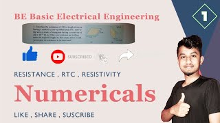 Calculate the resistance of 100 m length of a wirehaving a uniform BASIC ELECTRICAL ENGINEERING [upl. by Notsniw]